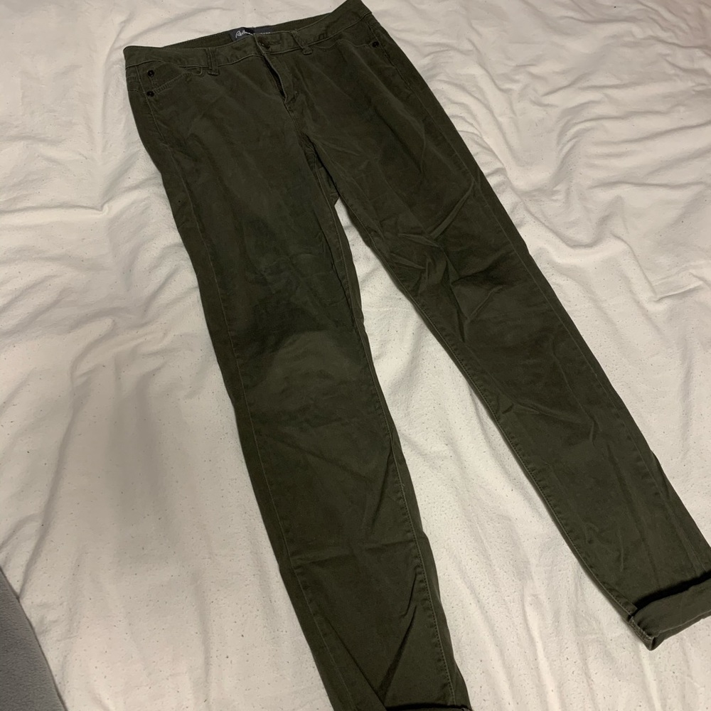 Army Green Low Waisted Jeans